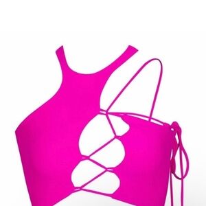 Skims Fuchsia crop Top